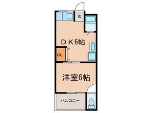 西川マンションの物件間取画像